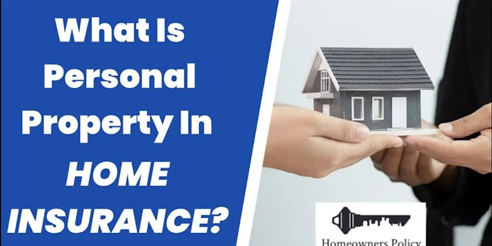 Are appliances considered personal property in homeowners insurance