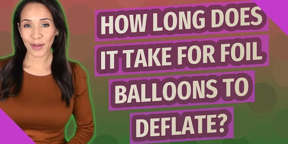 Do foil balloons deflate in the cold?