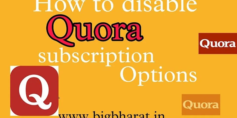 How do I disable Quora?