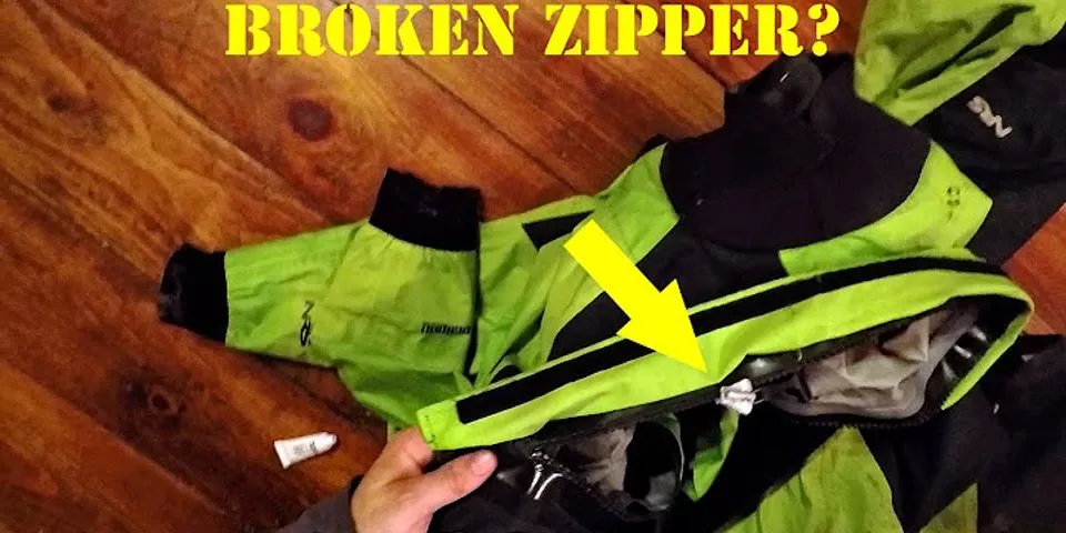 How do you fix a raincoat zipper?