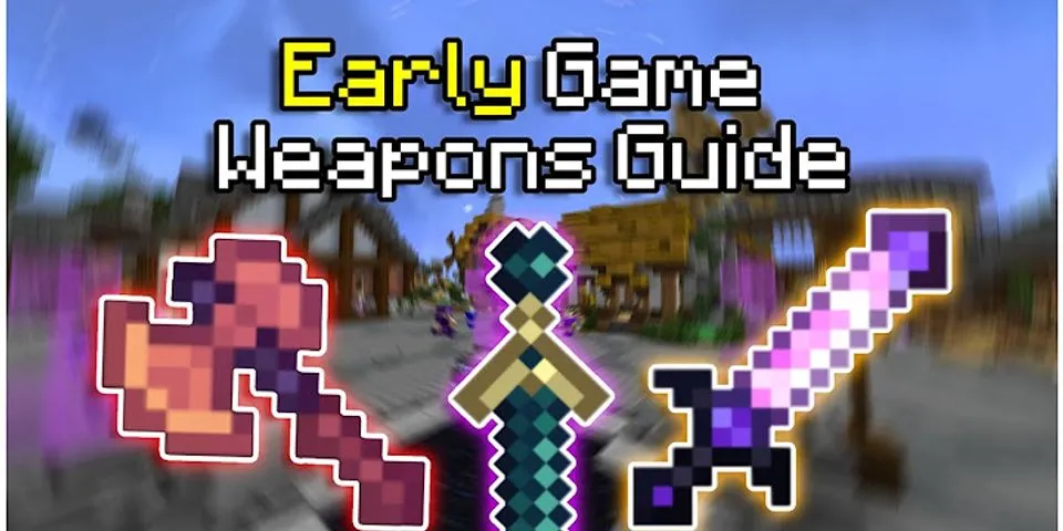 How do you make weapons in Minecraft for beginners?