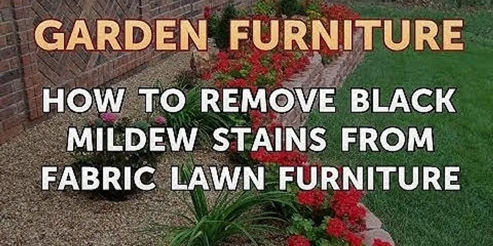 How to clean mildew off sling chairs