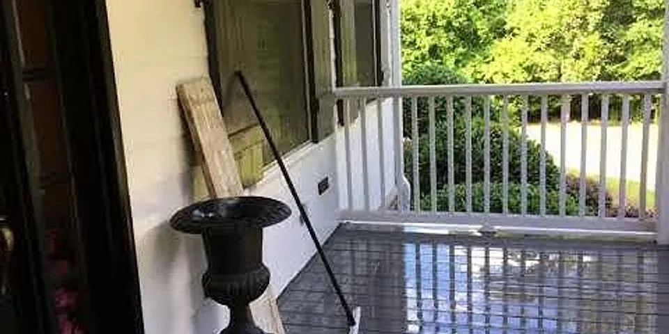 How to clean painted patio floor