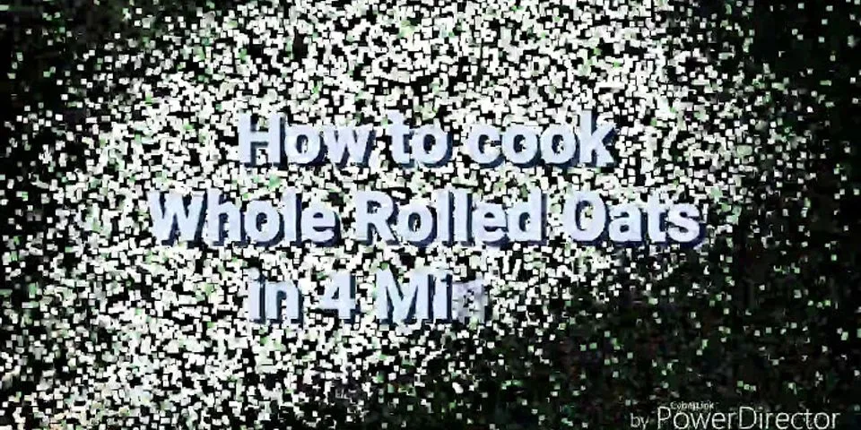 How to cook whole grain oats