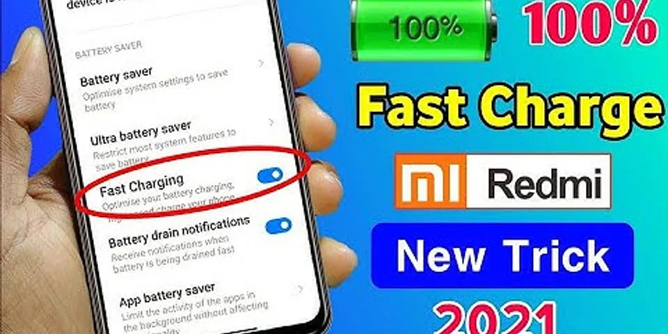 How to enable fast charging Xiaomi