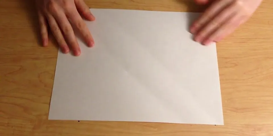 How to fold 8x11 paper into an envelope