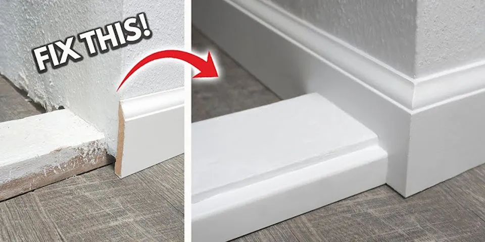 How to install baseboards DIY