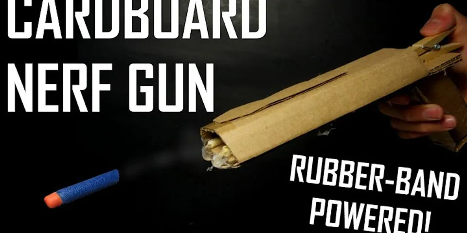How to make a NERF GUN out of cardboard easy