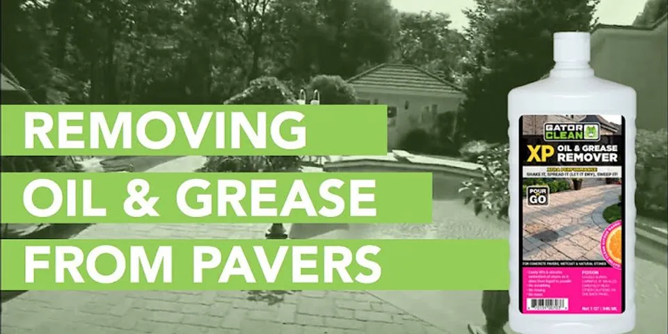 How to remove cooking grease stains from concrete