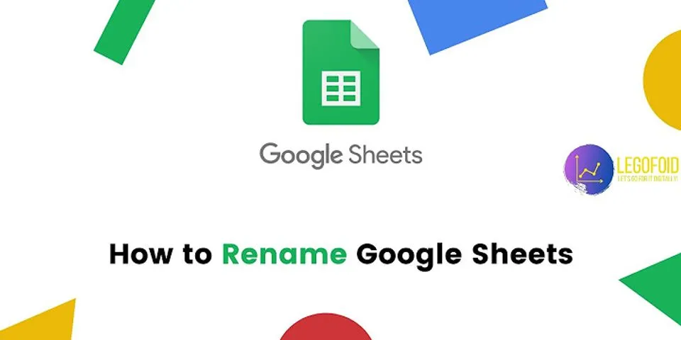 How to rename Google spreadsheet