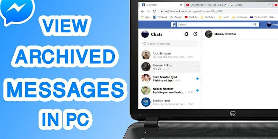 How to retrieve archived messages on Facebook Messenger