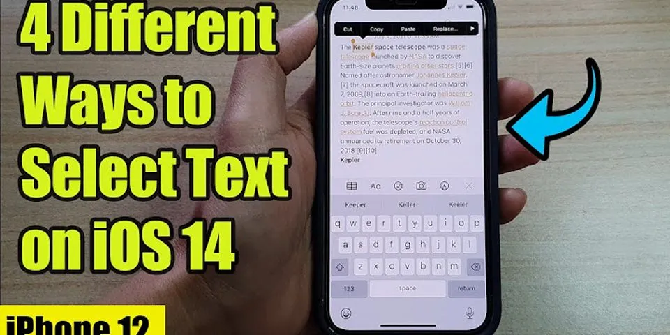 How to select all text on iPhone iOS 14