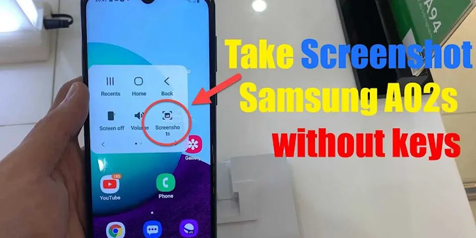 How to take screenshot in Samsung a30 without power button