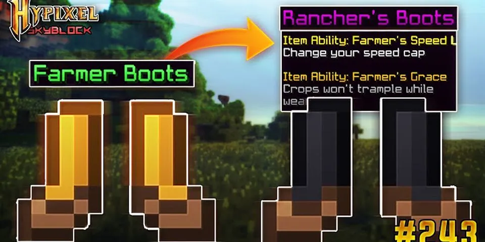 Rancher boots speed for nether wart