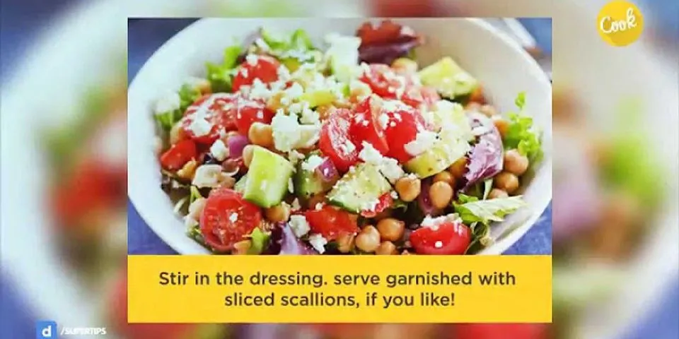 What are the five steps to making a salad?