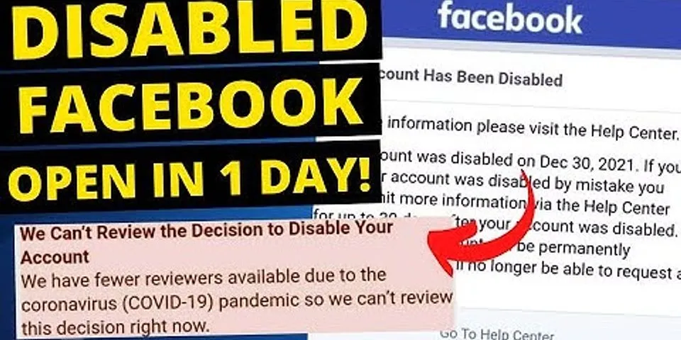 Why was my Facebook account disabled for no reason?